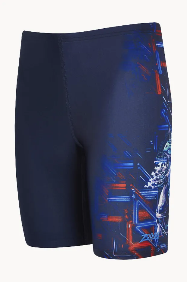 Jammers|Zoggs Boys Dinobot Mid Jammer Navy/Red