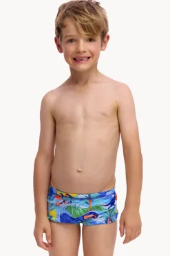 Trunks|Swimwear|Funky Trunks Boys Duuude Trunk Blue/multi