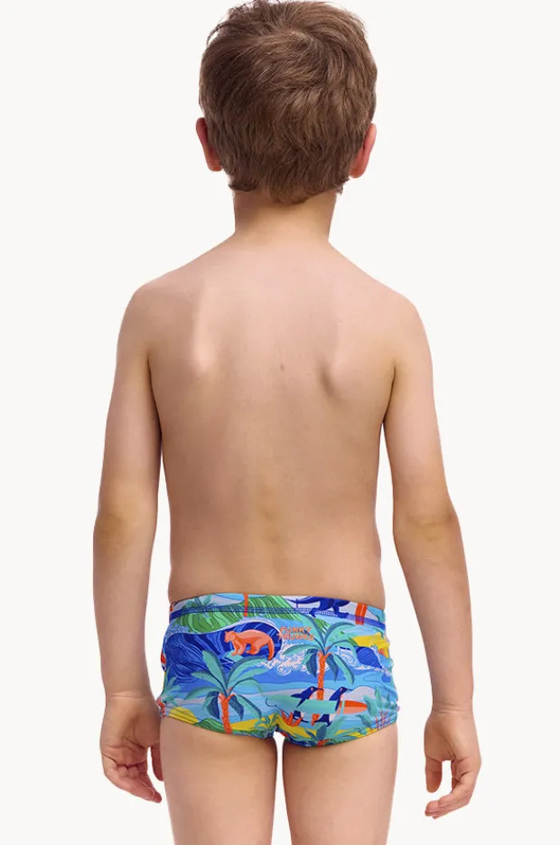 Trunks|Swimwear|Funky Trunks Boys Duuude Trunk Blue/multi