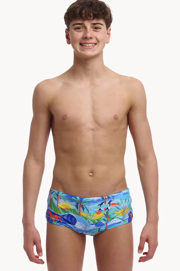 Trunks|Funky Trunks Boys Duuude Trunk Blue/multi