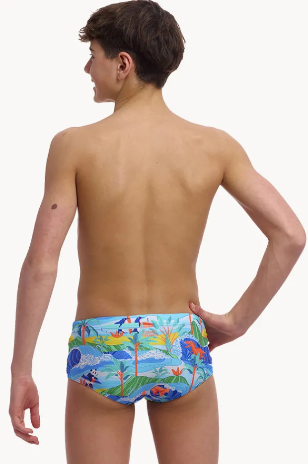 Trunks|Funky Trunks Boys Duuude Trunk Blue/multi