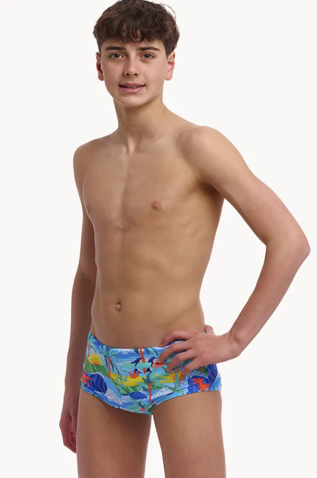 Trunks|Funky Trunks Boys Duuude Trunk Blue/multi