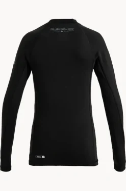 Rashies|Quiksilver Boys Everyday Heat Long Sleeve Suntop BLACK