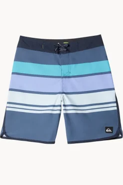 Boardshorts|Quiksilver Boys Everyday Stripe 17" Boardshort Indigo