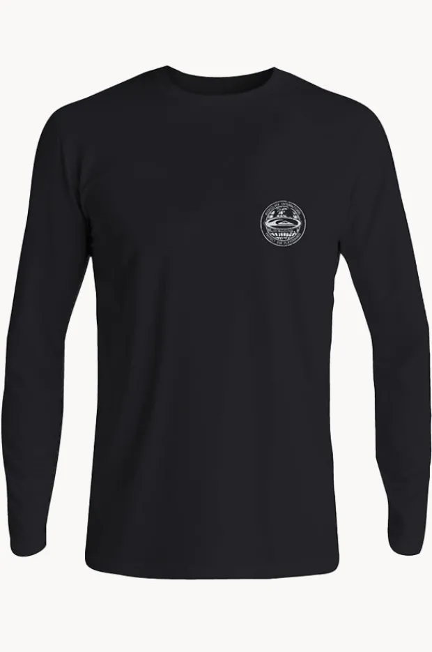 Rashies|Quiksilver Boys Everyday Surf Long Sleeve Suntop BLACK