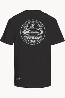 Rashies|Quiksilver Boys Everyday Surf Short Sleeve Suntop Black