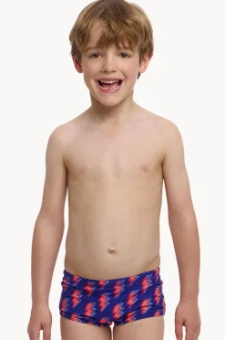 Trunks|Swimwear|Funky Trunks Boys Flash Trunk Navy/red