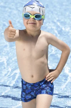 Trunks|Zoggs Boys Fontopia Hip Racer Trunk NAVY/BLUE