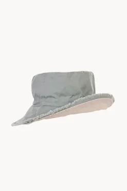 Hats|Acorn Boys Frayed Bucket Hat Khaki
