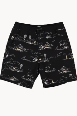 Boardshorts|Billabong Boys Good Times Layback Boardshort Black