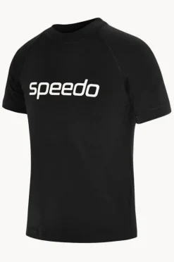 Rashies|Rashies & Sunsuits|Speedo Boys Logo Suntop BLACK