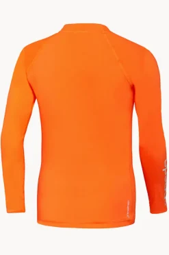 Rashies|Speedo Boys Long Sleeve Suntop Fluro Orange