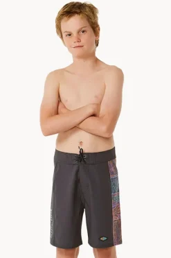Boardshorts|Rip Curl Boys Lost Islands Block Mirage Boardshort Washed Black