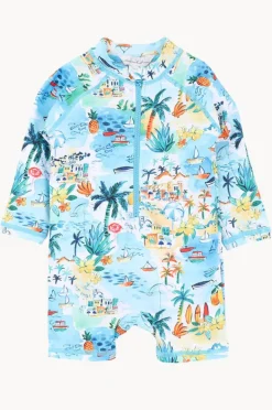 Rashies & Sunsuits|Rashies & Sunsuits|Minihaha Boys Luca Sunsuit Blue/Multi