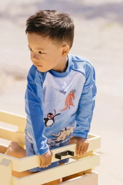 Rashies & Sunsuits|Rashies & Sunsuits|Minihaha Boys Marco Suntop Set Blue