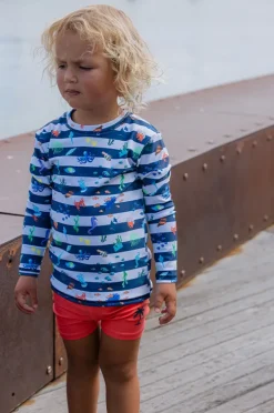 Rashies & Sunsuits|Rashies & Sunsuits|Milky Boys Marine Suntop Navy/white