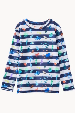 Rashies & Sunsuits|Rashies & Sunsuits|Milky Boys Marine Suntop Navy/white