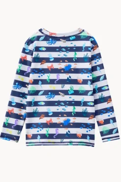 Rashies & Sunsuits|Rashies & Sunsuits|Milky Boys Marine Suntop Navy/white