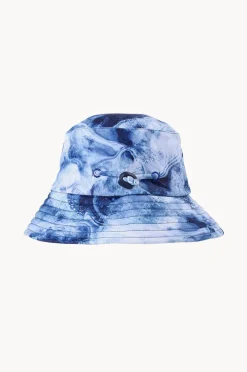 Hats|Minihaha Boys Max Swirl Sunhat Navy/White