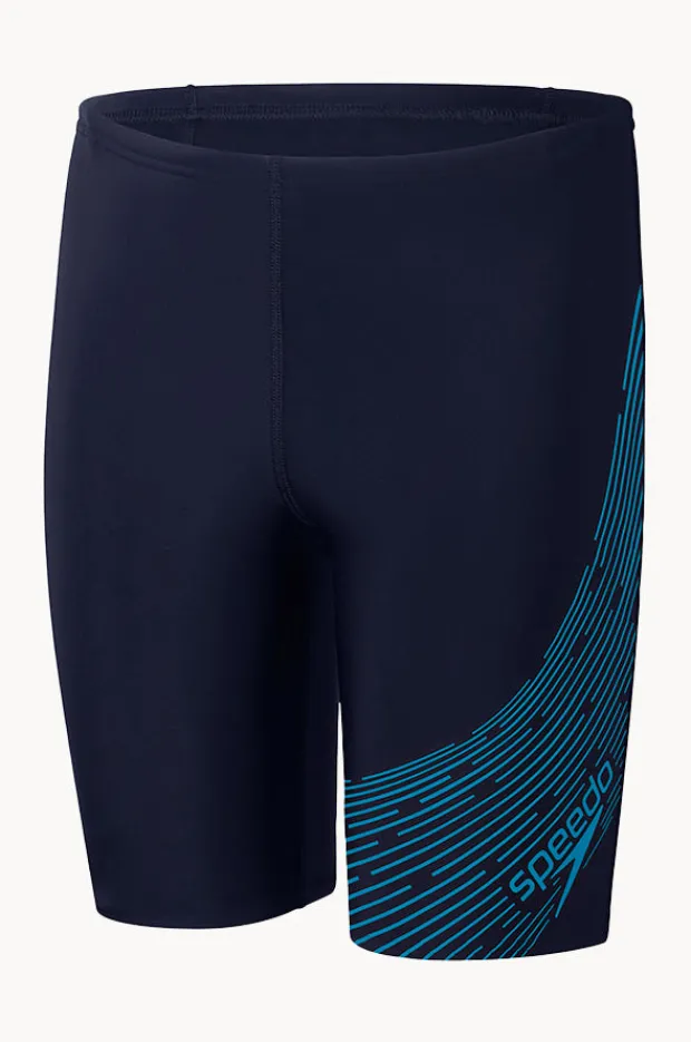 Jammers|Speedo Boys Medley Logo Jammer Navy/blue