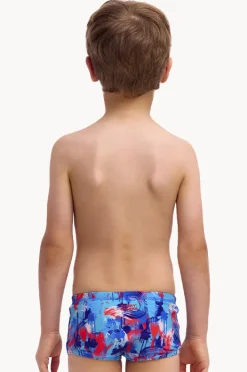 Trunks|Funky Trunks Boys Messy Messy Messy Trunk Blue/red