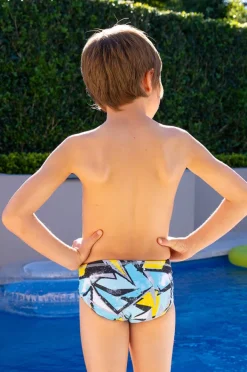 Briefs|Salty Ink Boys Beach Racer Brief Miami