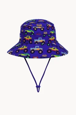 Headwear|Bedhead Boys Monster Truck Classic Bucket Hat Dark Blue