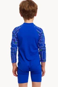 Rashies & Sunsuits|Rashies & Sunsuits|Funky Trunks Boys Much Munchies Sunsuit Blue/multi