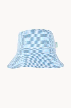 Hats|Acorn Boys Mykonos Wide Brim Bucket Hat Blue/white