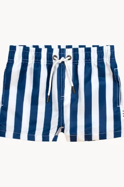 Boardshorts|Huxbaby Boys Nautical Stripe Swim Short French navy