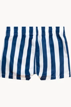 Boardshorts|Huxbaby Boys Nautical Stripe Swim Short French navy