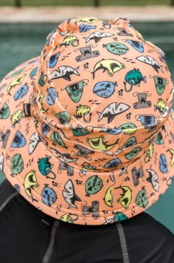 Hats|Bedhead Boys Nippers Classic Bucket Sunhat Orange