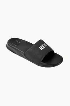 Footwear|Reef Boys One Slide Black/White