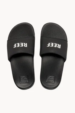Footwear|Reef Boys One Slide Black/White