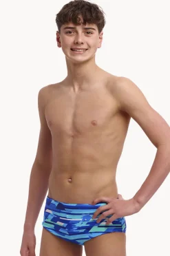 Trunks|Funky Trunks Boys Pace Racer Trunk Blue