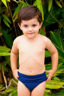 Swim Nappies|Salty Ink Boys Plain Swim Nappy Navy