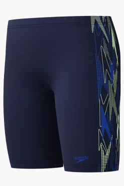 Jammers|Jammers|Speedo Boys Plastisol Placement Jammer Peacoat