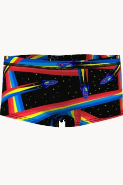 Trunks|Funky Trunks Boys Pocket Rocket Trunk Black/multi