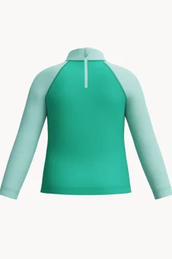 Rashies & Sunsuits|Rashies & Sunsuits|Speedo Boys Print Long Sleeve Suntop Teal