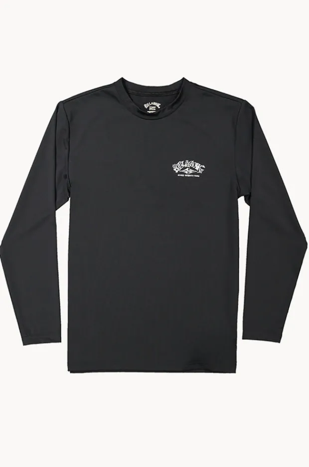 Rashies|Billabong Boys Ransom Long Sleeve Suntop BLACK