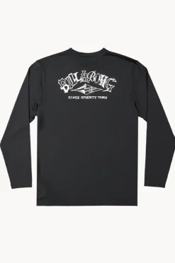 Rashies|Billabong Boys Ransom Long Sleeve Suntop BLACK