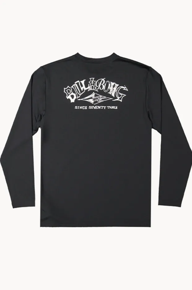 Rashies|Billabong Boys Ransom Long Sleeve Suntop BLACK