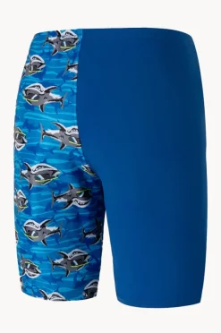 Jammers|Speedo Boys Reef Shark Jammer Blue/yellow