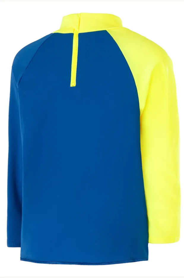 Rashies & Sunsuits|Speedo Boys Reef Shark Suntop Blue/yellow