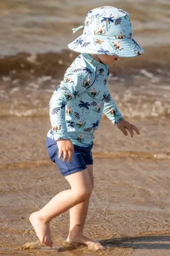 Rashies & Sunsuits|Minihaha Boys Riley Suntop Light Blue