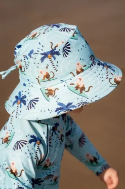 Hats|Minihaha Boys Riley Swim Hat Light blue