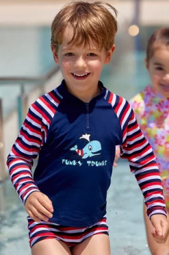 Rashies & Sunsuits|Funky Trunks Boys Suntop Riviera