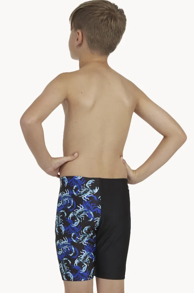 Jammers|Zoggs Boys Scorpio Mid Jammer Black/Blue