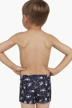 Trunks|Zoggs Boys Sea Ahoy Hip Racer Trunk Navy/multi