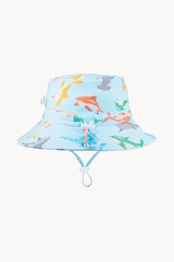 Hats|Toshi Boys Sharky Swim Sunhat Light Blue